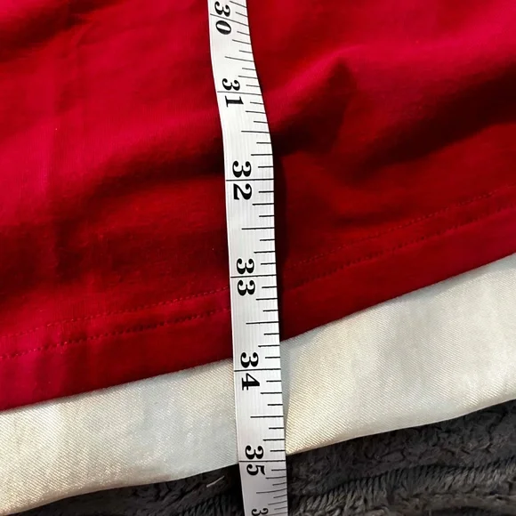 TOP, HAND SEWN MULTICOLOUR BEADS, RED, SIZE 3X, ROUND NECK, LONG SLEEVE, DIANE - Picture 13 of 15